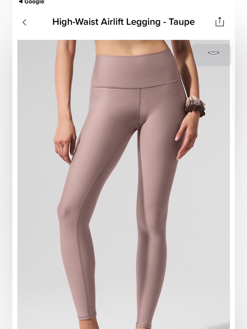 ALO Yoga High-Waist Legging — Taupe Pink